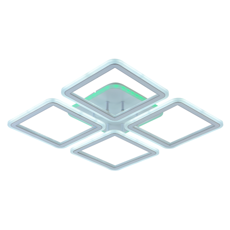 Потолочная диммируемая люстра с пультом ДУ Profit Light 8465/4A WHT 112W+8W RGB 