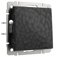 Выключатель одноклавишный без рамки Werkel Hammer черный W1210008