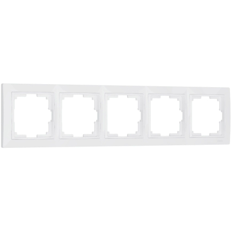 Рамка на 5 постов (белый, basic) Werkel 90555