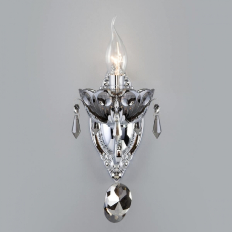 Бра Eurosvet Teodore 10103/1 хром/дымчатый хрусталь Strotskis a045283 