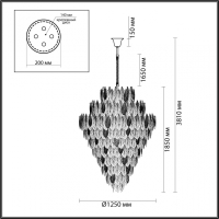 Подвесная люстра Odeon Light Lace Hall 5052/86