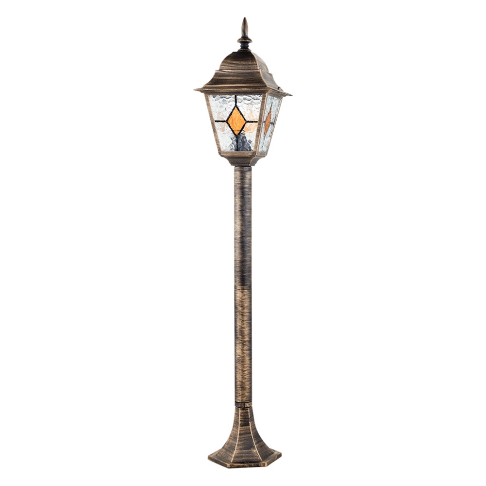 Ландшафтный фонарь в наборе с Led лампой. Комплект от Lustrof №618735-708776, цвет черно-золотой