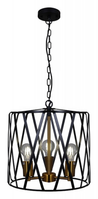 Подвесной светильник ILLUMICO  IL1023-3PB-05 BK GD