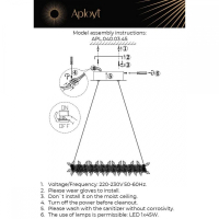 Подвесной светильник Aployt Merion APL.040.03.45
