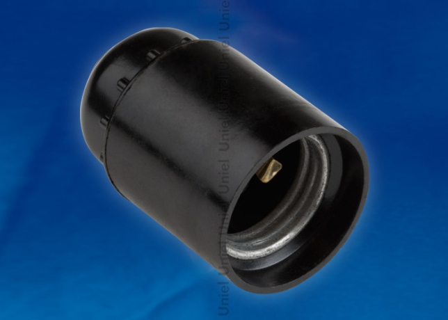 11020 Патрон подвесной. Карболитовый Е27 Uniel ULH-01-E27-Bakelite 