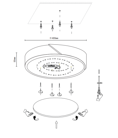 Накладной светильник Velante Velante 445-627-01 