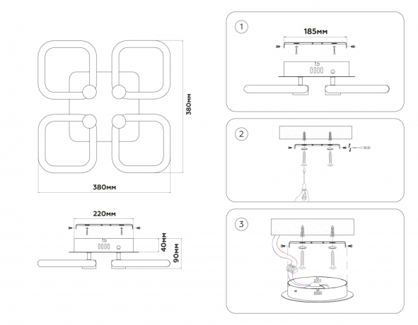 Потолочная люстра Ambrella Light FA FA3819 