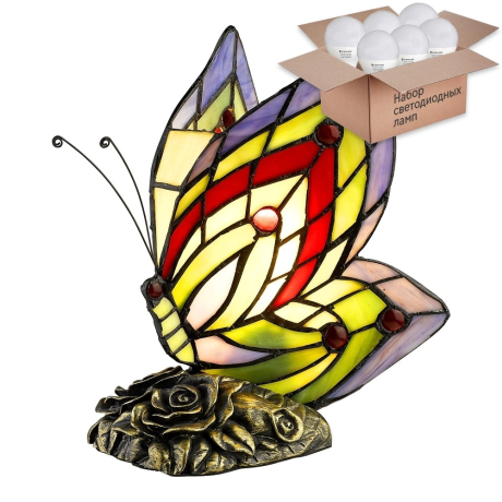 Настольная лампа с лампочкой Velante 805-804-01+Lamps E14 P45 