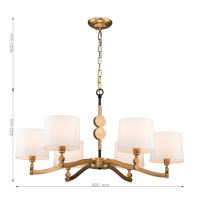 Люстра с лампочками, подвесная, комплект от Lustrof. №253712-617206