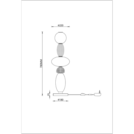 Настольная лампа декоративная Divinare Ambra 5016/17 TL-24 
