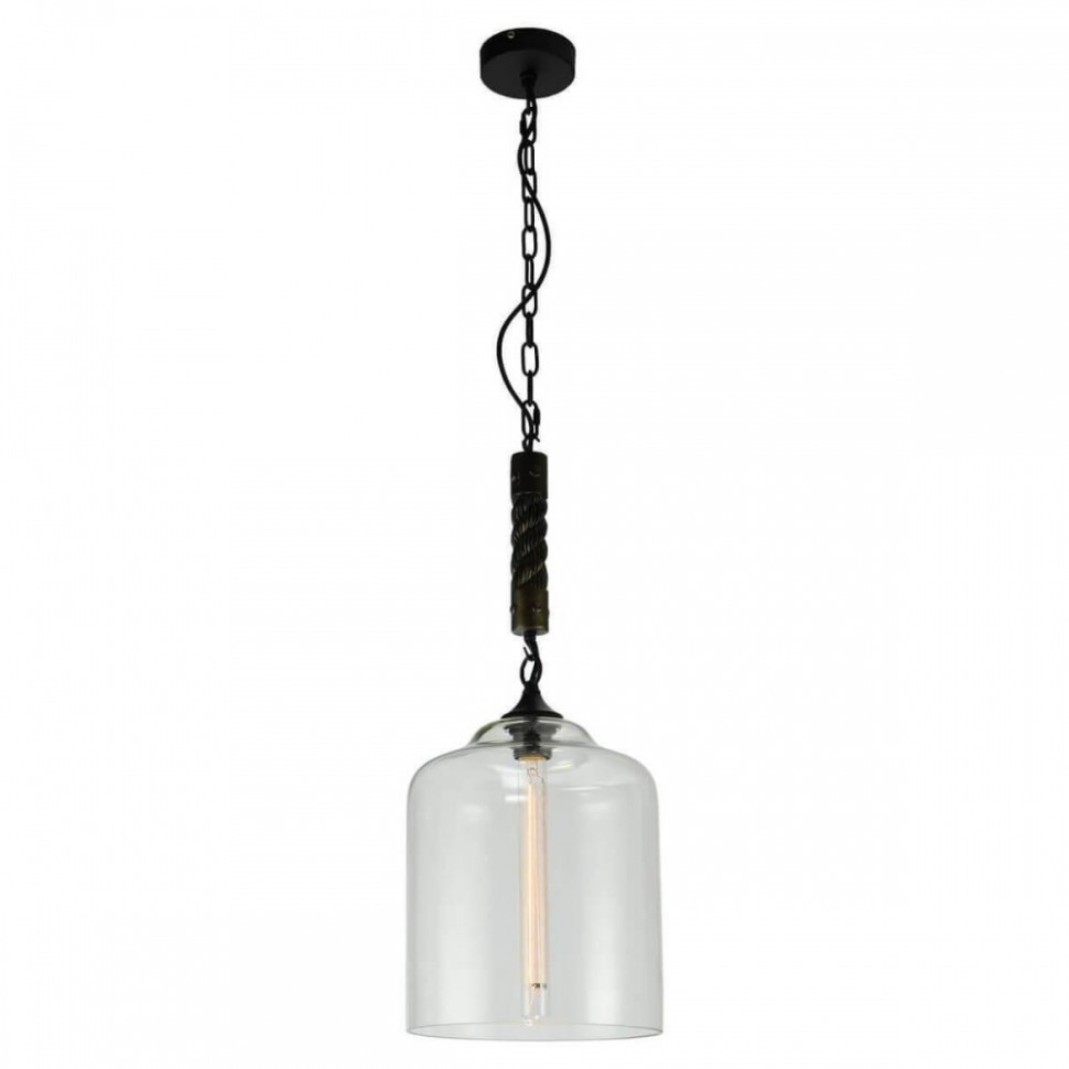 GRLSP-9668 Подвесной светодиодный светильник LOFT (Lussole) DIX HILLS, цвет черный - фото 1