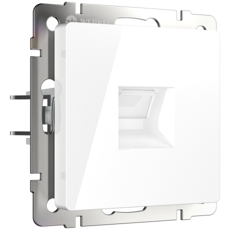 Витринный образец!  <90567> Розетка Ethernet RJ-45 (белая) Werkel 604940
