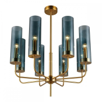 Люстра на штанге с лампочками Omnilux OML-99617-08+Lamps