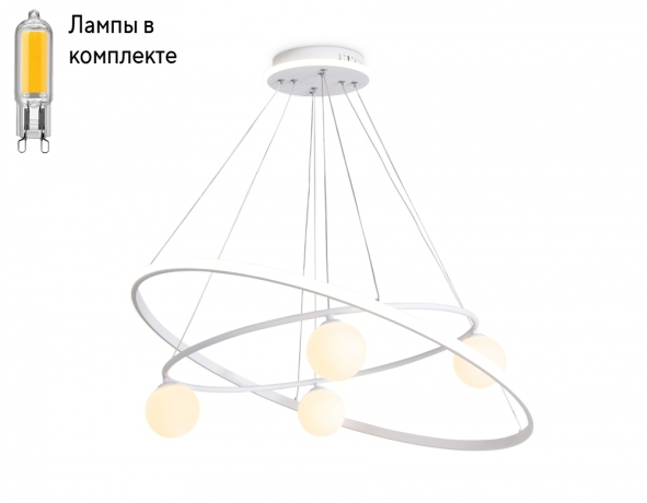 Люстра с пультом и с лампочкой Ambrella light FL66326+Lamps 