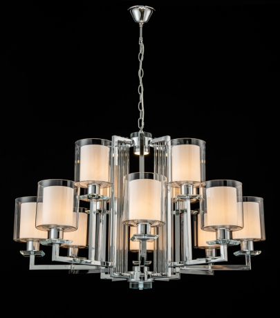 Нарушена упаковка! <705068> Подвесная люстра iLamp King RM6201-8+4 CR+CL