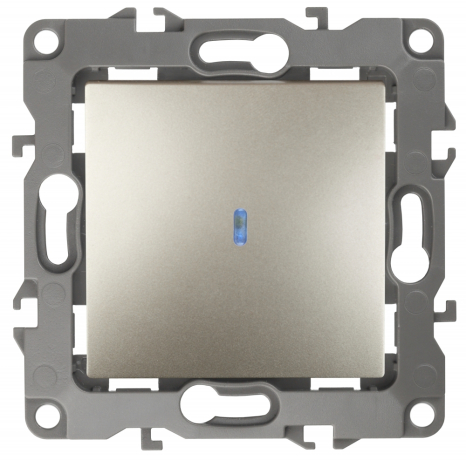 Выключатель одноклавишный с подсветкой ЭРА 12 10AX 250V 12-1102-04 168796