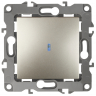 Выключатель одноклавишный с подсветкой ЭРА 12 10AX 250V 12-1102-04 168796
