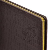 Нарушена упаковка!  <795161> Еженедельник датированный 2026 БОЛЬШОЙ ФОРМАТ 210х297 мм, А4 BRAUBERG "Comodo", под кожу, коричневый, 117152