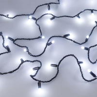 10м. Уличная гирлянда нить холодный свет Ardecoled 230V ARD-String-Classic-10000-Black-100Led-Milk-STD White (31206)