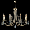 Подвесная люстра Crystal Lux VICTORIA SP8 GOLD/AMBER 