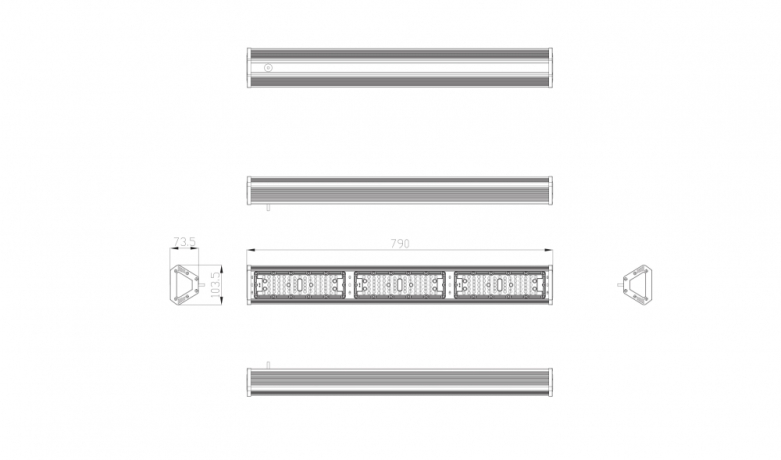 Светильник светодиодный высокомощный для склада Эра -0-50K-150 (259541)