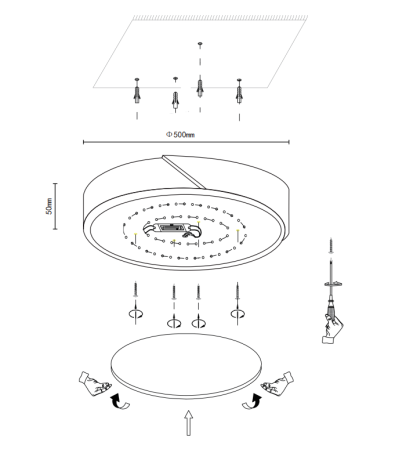 Накладной светильник Velante Velante 445-647-01 