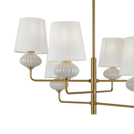 Люстра на штанге Freya Ceramics FR2029PL-06BS 