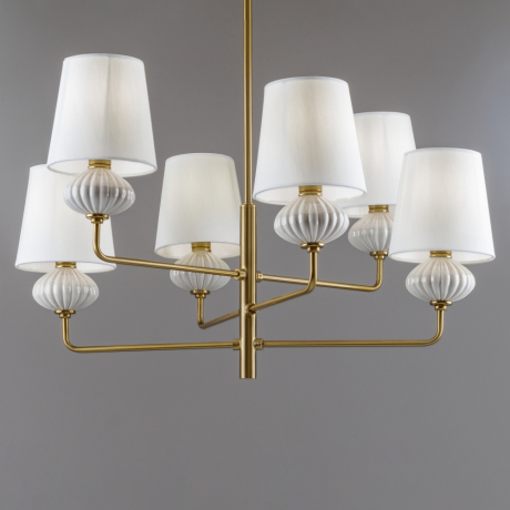 Люстра на штанге Freya Ceramics FR2029PL-06BS 