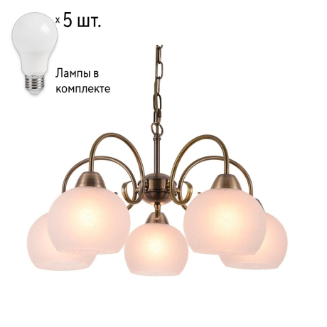 Люстра с лампочками Arte Lamp Margo A9317LM-5AB+Lamps 