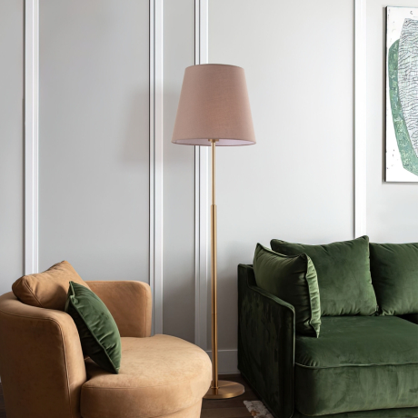 Настольная лампа декоративная Eurosvet Ozark 01156/1 латунь 