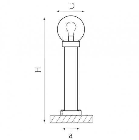 Наземный низкий светильник Lightstar Bolla 373910