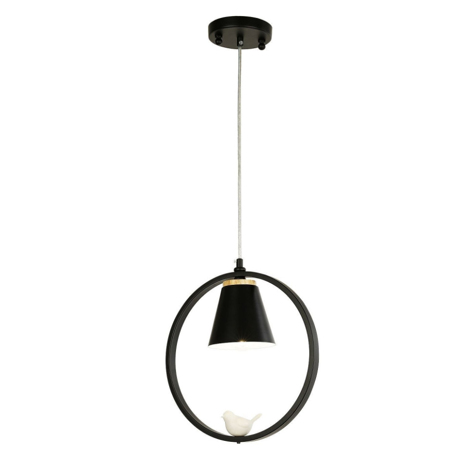 Светильник подвесной с лампочками, комплект от Lustrof. № 315194-617626, цвет матовый черный - фото 1