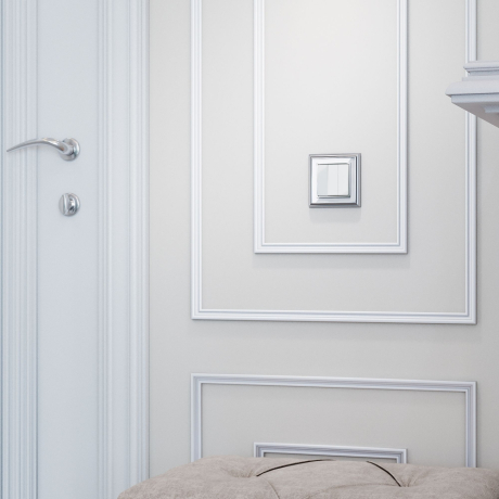 Выключатель трехклавишный (белый) Werkel 90581