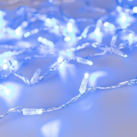 10м. Уличная гирлянда нить синий свет Ardecoled 230V ARD-String--1000-Clear-100Led-Pulse Blue (424031)