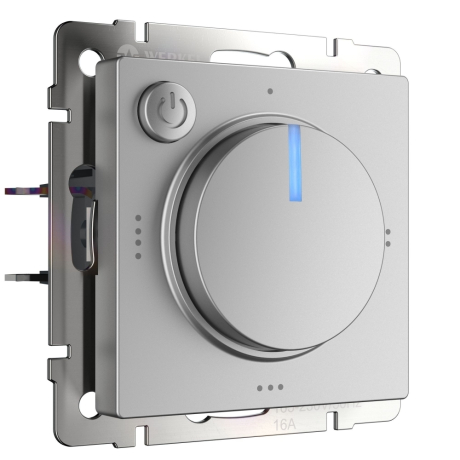 Терморегулятор электромеханический для теплого пола (серебряный) Werkel 183052