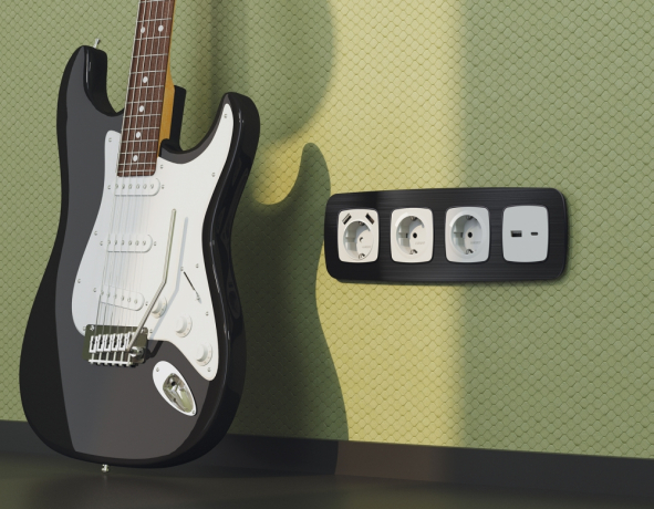 Рамка на 2 поста Ambrella Volt OMEGA OF580502