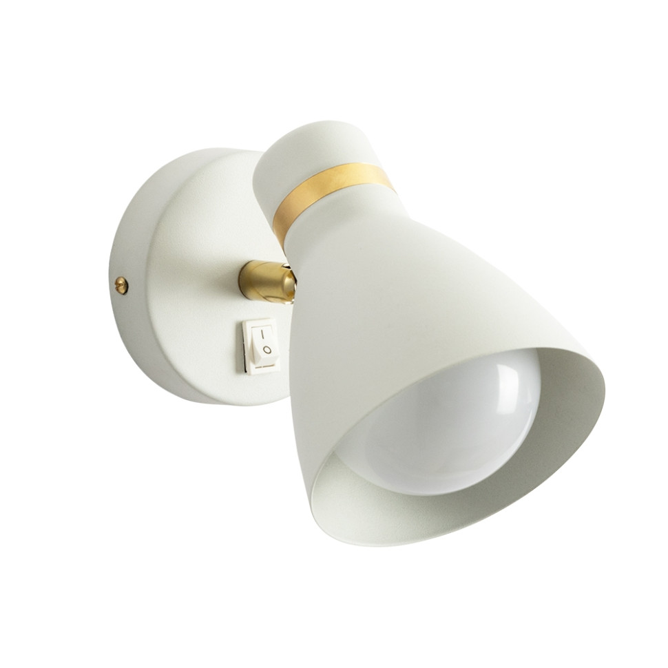 Поворотный светильник (спот) в наборе с 1 Led лампой. Комплект от Lustrof №618833-708778, цвет белый