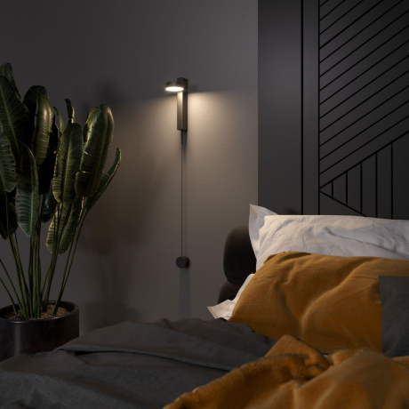 Настенный светодиодный диммируемый светильник Elektrostandard Orco 40112/LED черный (a057590) 