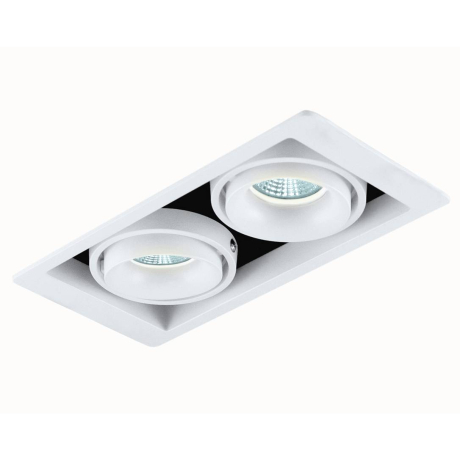 Dl18615/02WW-SQ White/Black Встраиваемый точечный светильник Donolux 