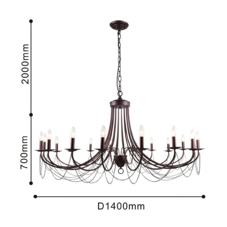 Подвесная люстра F-promo Plini 2590-18P 