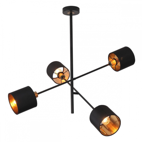 Люстра на штанге Escada Denver 1109/4P Black/Gold 