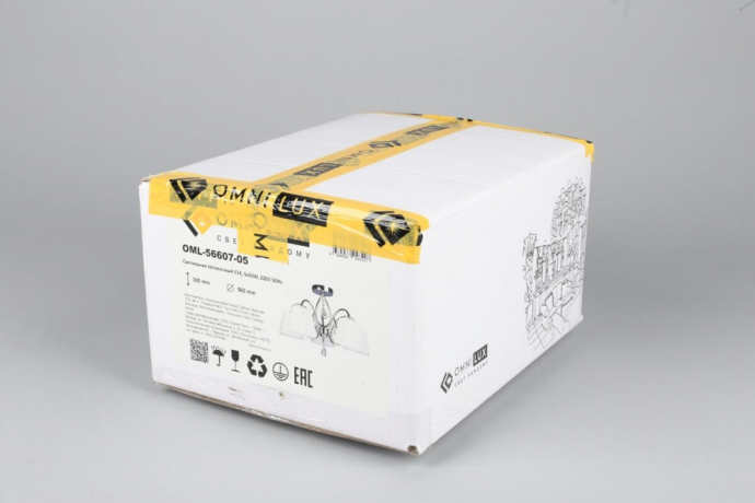 Люстра потолочная с лампочками Omnilux OML-56607-05+Lamps 