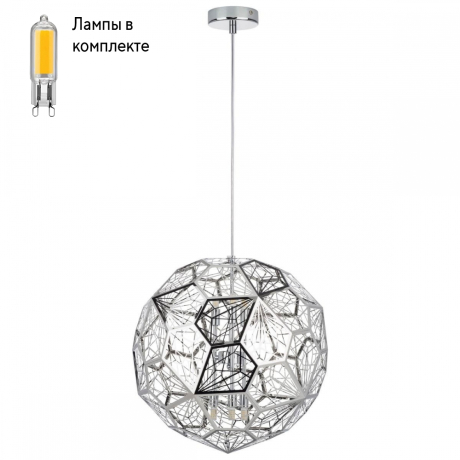 Светильник подвесной с Led лампочками в комплекте Lightstar 724064+Lamps 