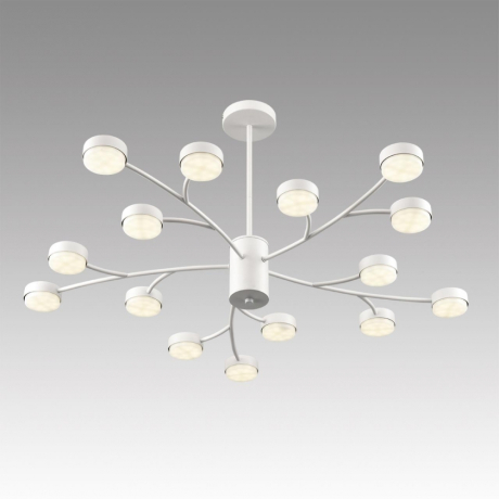 8265/15 COMFI LN26 металл/металл белый/белый Люстра GX53 LED 15*7W 220V TORINA LUMION 