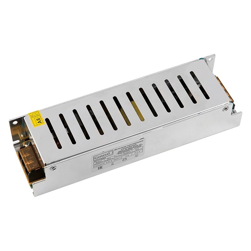 Драйвер для светодиодно ленты 12V, 200W, IP20 General GDLI-S-200-IP20-12 (514000)