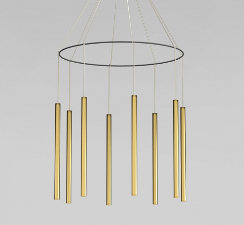 Подвесная люстра Eurosvet  301101 LED латунь 