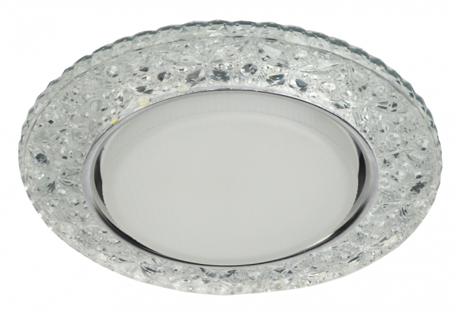 Точечный встраиваемый светильник cо светодиодной подсветкой Эра DK LD25 SL/WH Б0029635 