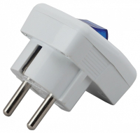 Вилка прямая с заземлением Эра  Vx5-W