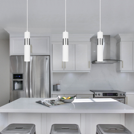 Подвесной светильник Eurosvet Viero 50097/1 белый/хром 