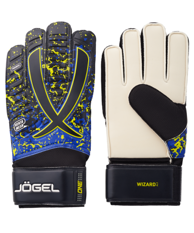 Нарушена упаковка!  <381635> Перчатки вратарские ONE Wizard AL3 Flat, черный 4680459150691